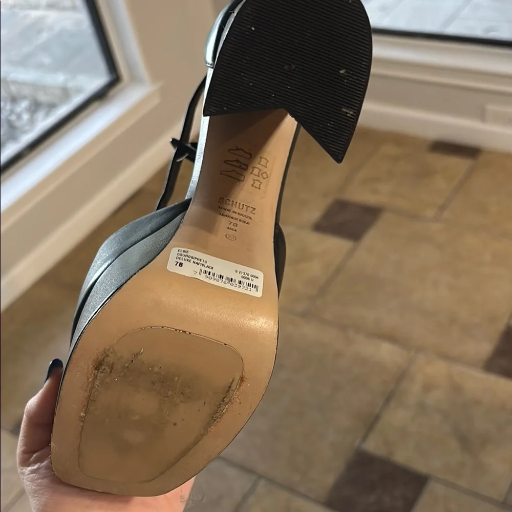 SCHUTZ Black Platform Sandals - Picture 4 of 4